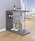 Prescott Gray Rectangular 2-Shelf Bar Unit - 100156 - Bien Home Furniture & Electronics