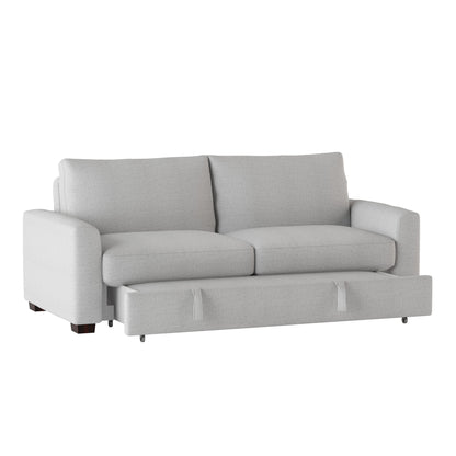 Price Gray Convertible Studio Sofa with Pull-out Bed - 9525RF-3CL - Bien Home Furniture &amp; Electronics