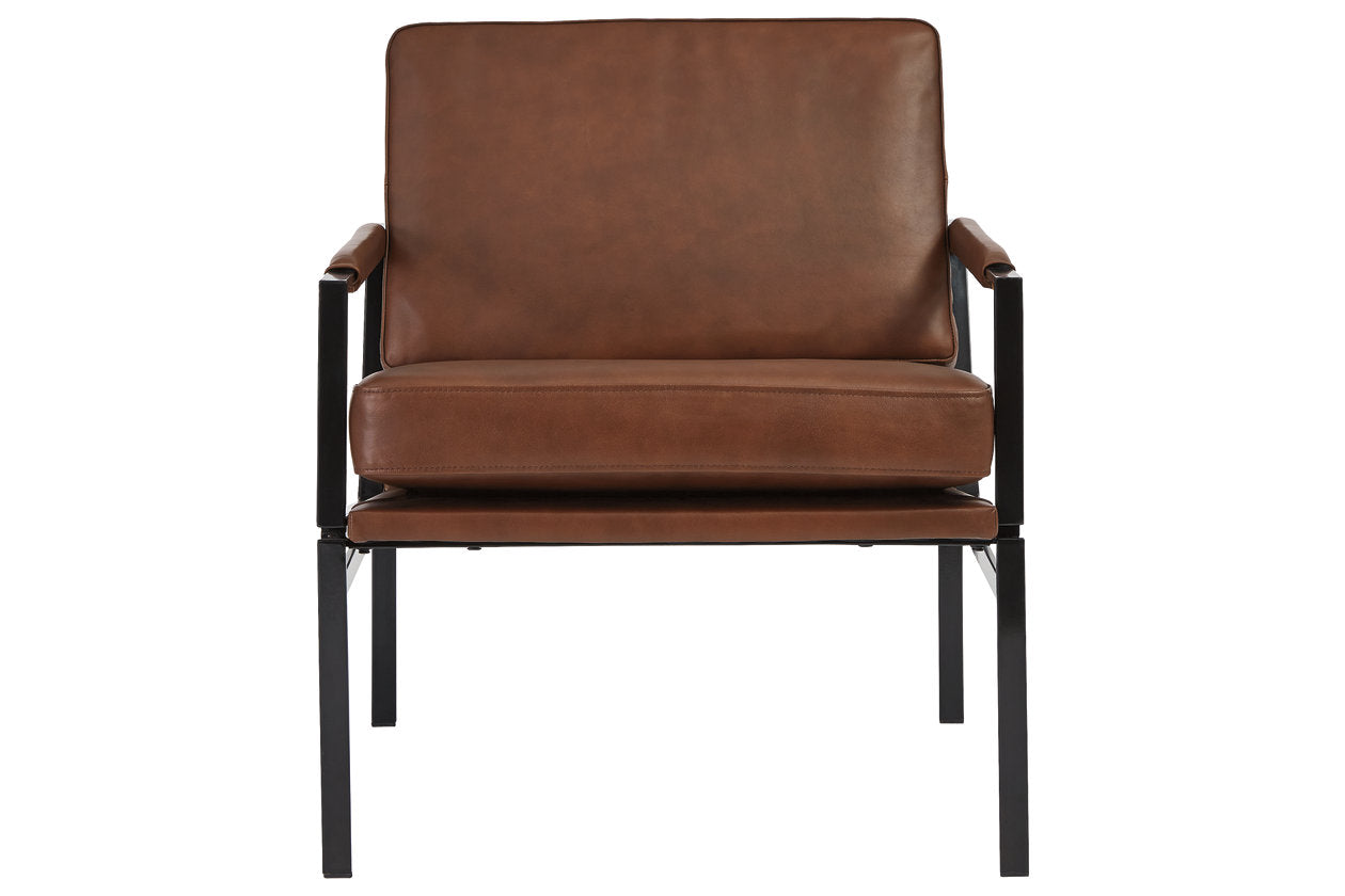 Puckman Brown/Silver Finish Accent Chair - A3000193 - Bien Home Furniture &amp; Electronics