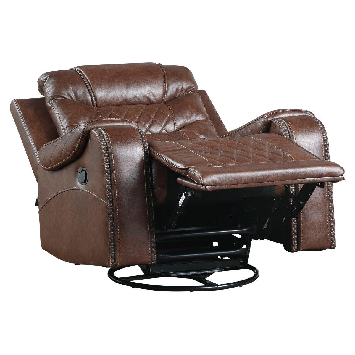 Putnam Brown Swivel Reclining Chair - 9405BR-1 - Bien Home Furniture &amp; Electronics