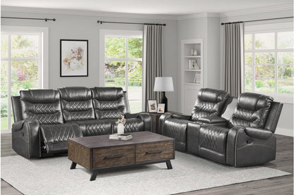 Putnam Gray Reclining Living Room Set - SET | 9405GY-1 | 9405GY-2 | 9405GY-3 - Bien Home Furniture &amp; Electronics