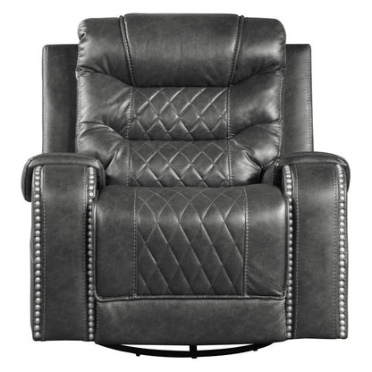 Putnam Gray Swivel Reclining Chair - 9405GY-1 - Bien Home Furniture &amp; Electronics