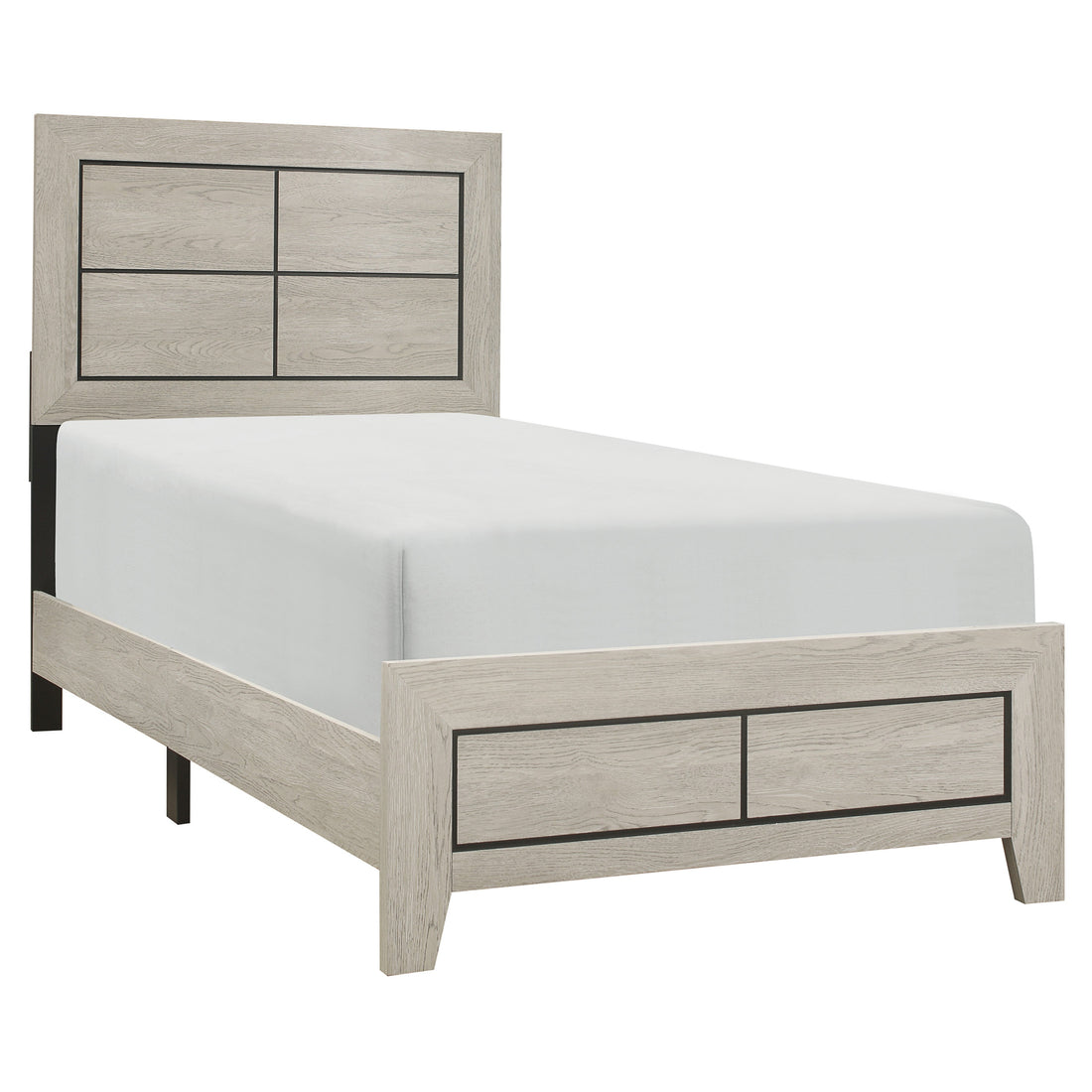Quinby Light Brown Twin Bed - 1525T-1 - Bien Home Furniture &amp; Electronics