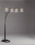 Rain Drop Arc Black 84" Floor Lamp - 4893BK - Bien Home Furniture & Electronics