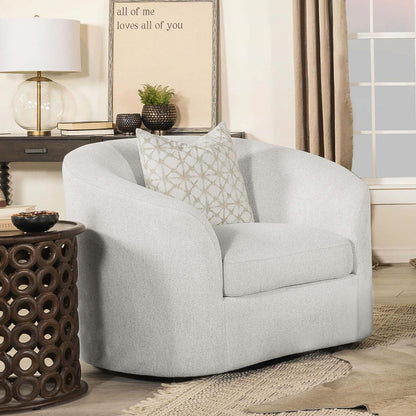 Rainn Upholstered Tight Back Chair Latte - 509173 - Bien Home Furniture &amp; Electronics