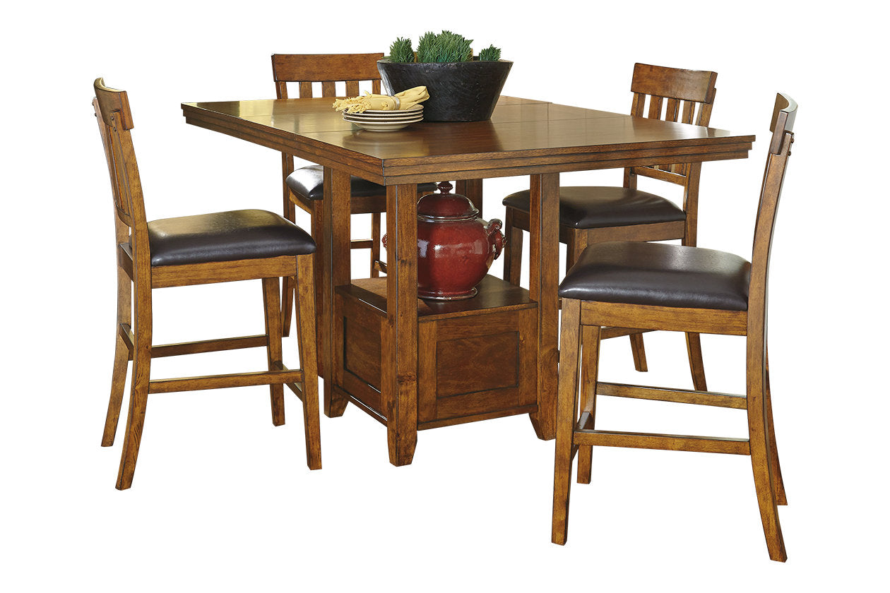 Ralene Medium Brown Counter Height Dining Extension Table - D594-42 - Bien Home Furniture &amp; Electronics