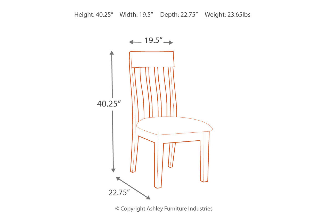 Ralene Medium Brown Dining Chair, Set of 2 - D594-01 - Bien Home Furniture &amp; Electronics