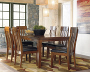 Ralene Medium Brown Extendable Dining Set - SET | D594-35 | D594-01(3) - Bien Home Furniture & Electronics