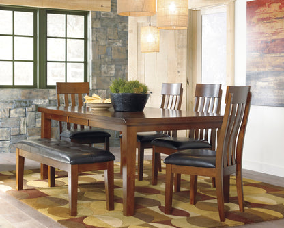 Ralene Medium Brown Extendable Dining Set - SET | D594-35 | D594-01(3) - Bien Home Furniture &amp; Electronics