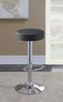 Ramses Chrome/Black 29" Adjustable Bar Stool - 102558 - Bien Home Furniture & Electronics