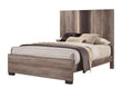 Rangley Brown Queen LED Panel Bed - SET | B6830-Q-HB | B6830-Q-FB | B6830-KQ-RAIL | - Bien Home Furniture & Electronics