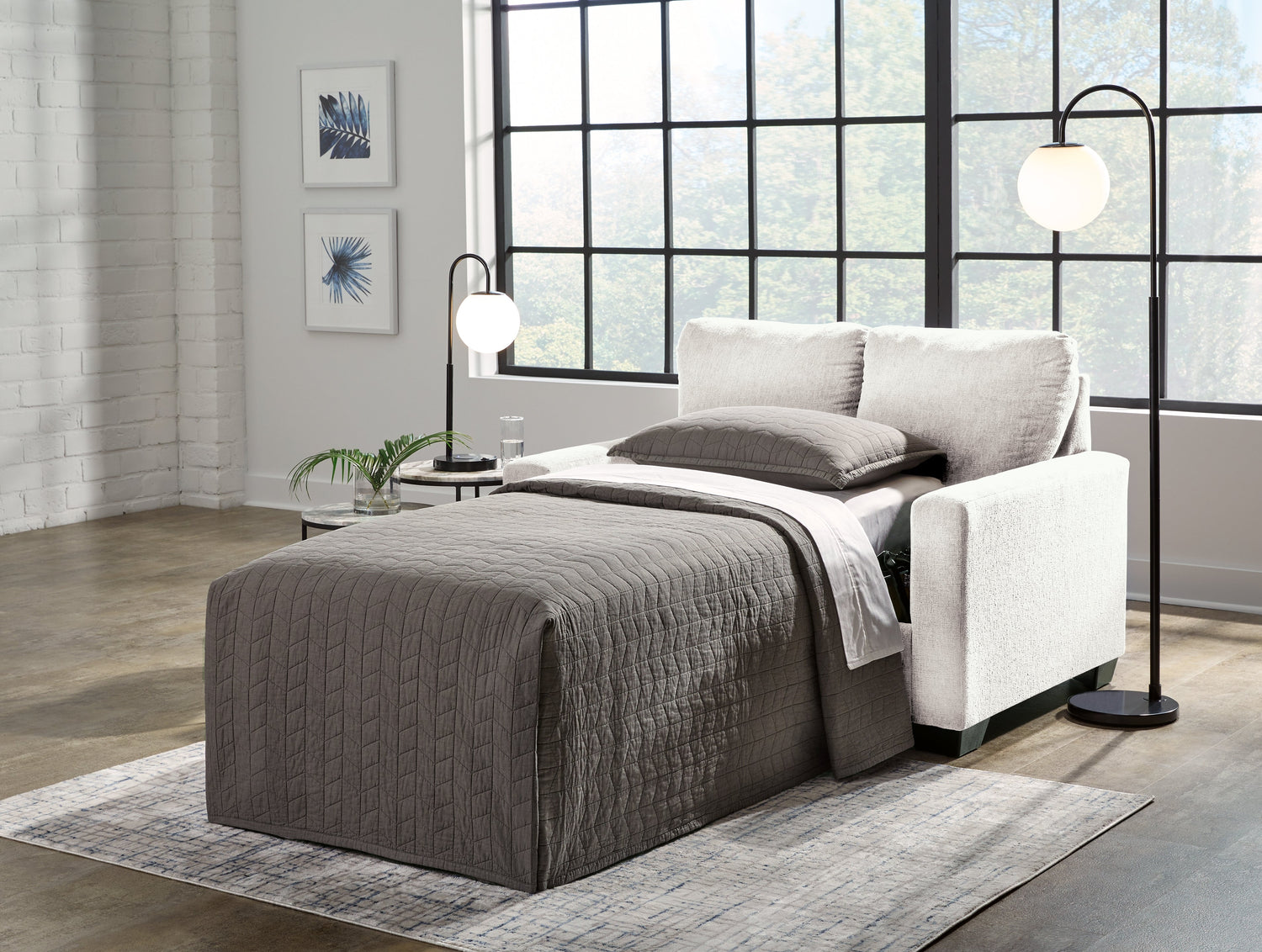 Rannis Snow Twin Sofa Sleeper - 5360337 - Bien Home Furniture &amp; Electronics