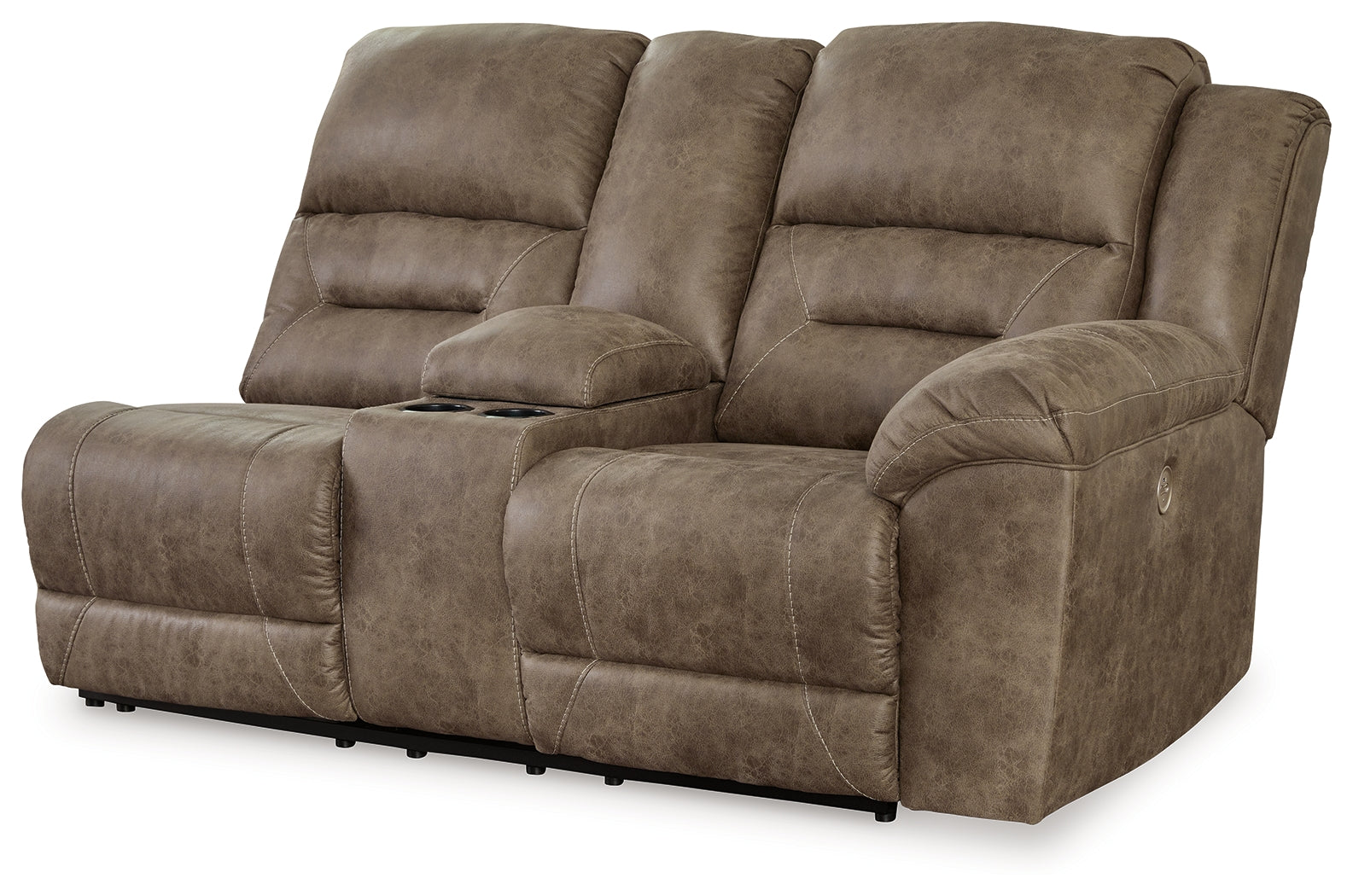 Ravenel Fossil Right-Arm Facing Power Reclining Loveseat with Console - 8310690 - Bien Home Furniture &amp; Electronics