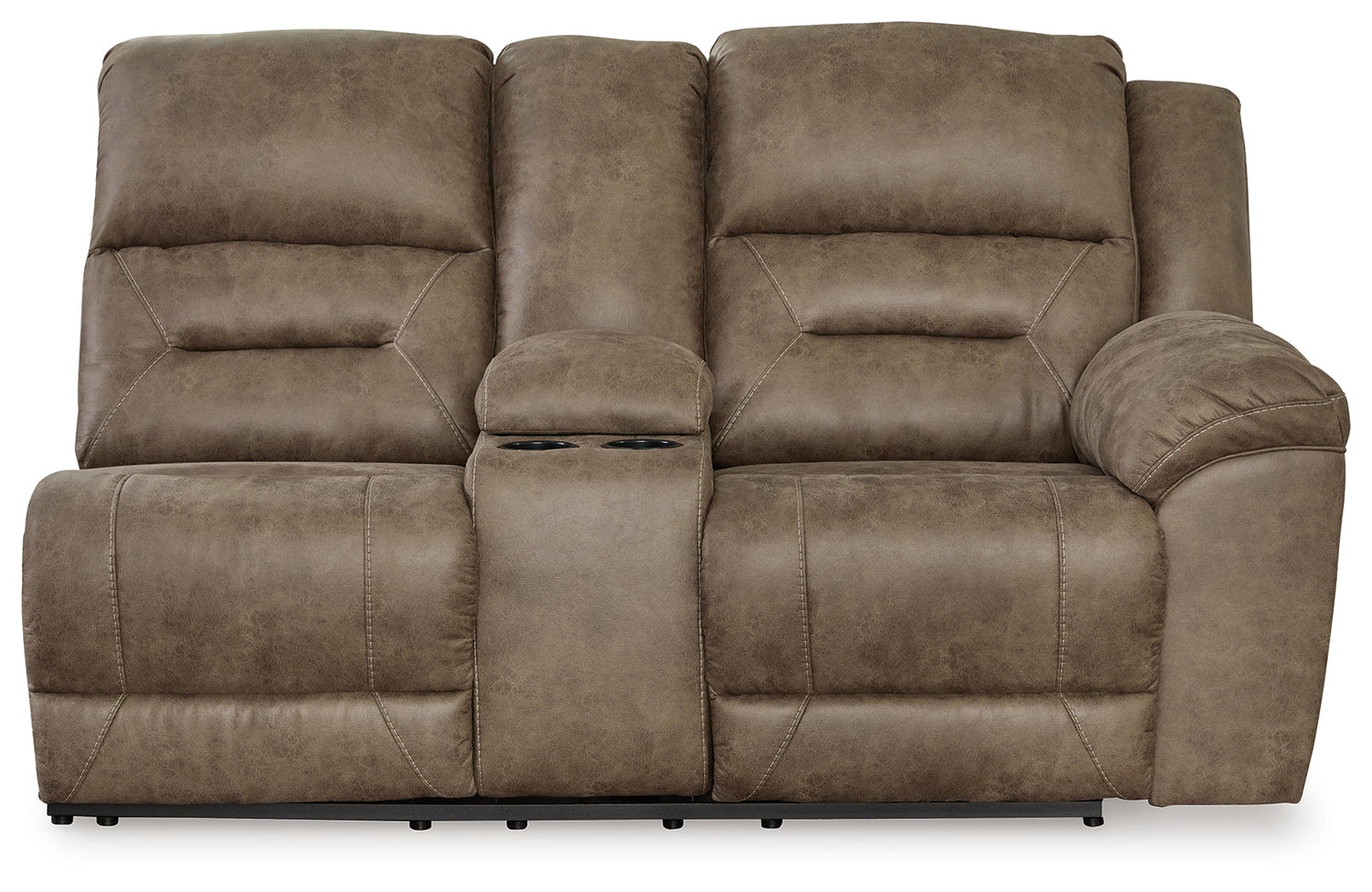 Ravenel Fossil Right-Arm Facing Power Reclining Loveseat with Console - 8310690 - Bien Home Furniture &amp; Electronics