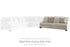 Rawcliffe Parchment Right-Arm Facing Sofa - 1960467 - Bien Home Furniture & Electronics
