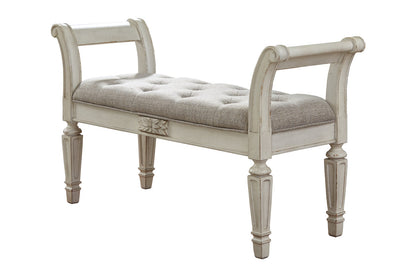 Realyn Antique White Accent Bench - A3000157 - Bien Home Furniture &amp; Electronics