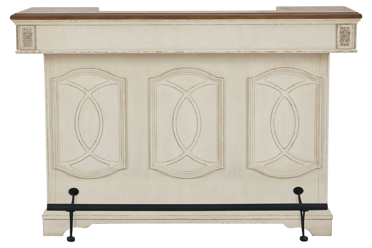 Realyn Chipped White Bar - D743-65 - Bien Home Furniture &amp; Electronics