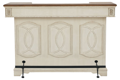 Realyn Chipped White Bar - D743-65 - Bien Home Furniture &amp; Electronics