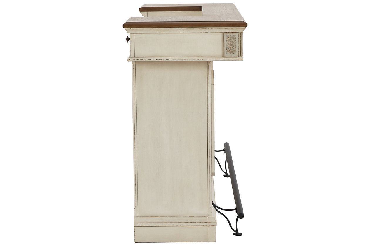 Realyn Chipped White Bar - D743-65 - Bien Home Furniture &amp; Electronics
