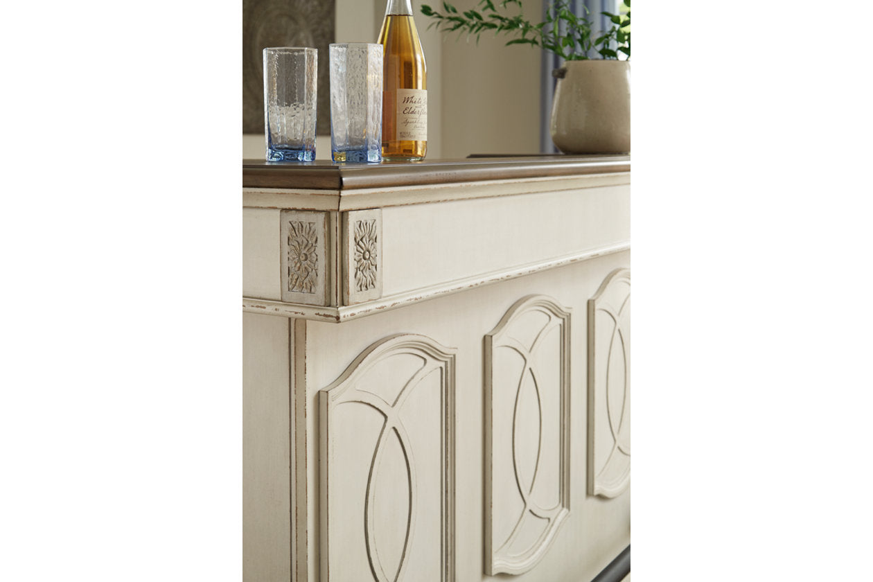 Realyn Chipped White Bar - D743-65 - Bien Home Furniture &amp; Electronics