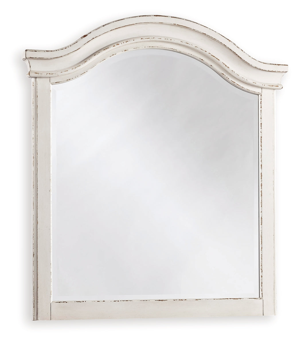 Realyn Chipped White Bedroom Mirror (Mirror Only) - B743-26 - Bien Home Furniture &amp; Electronics