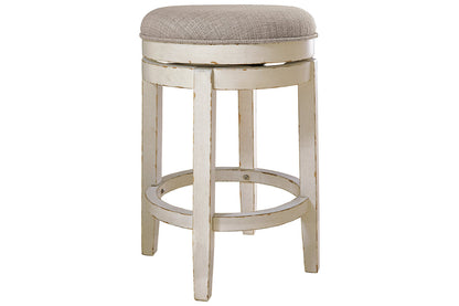 Realyn Chipped White Counter Height Barstool - D743-024 - Bien Home Furniture &amp; Electronics