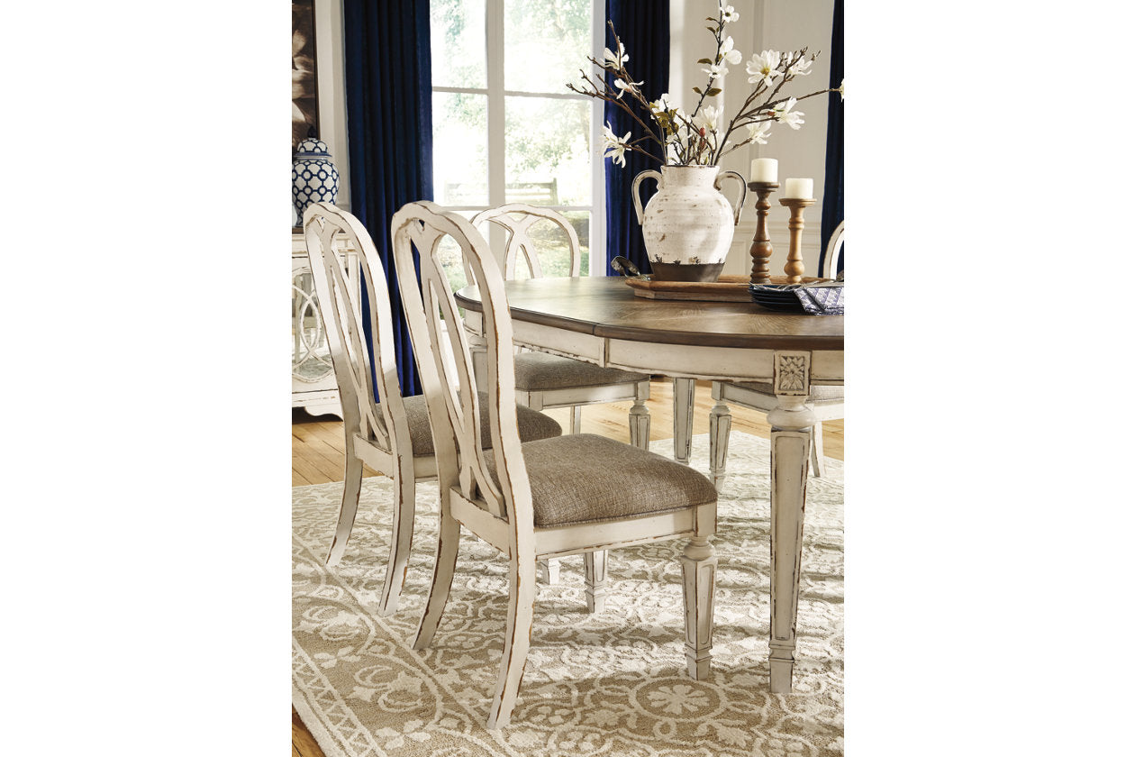 Realyn Chipped White Dining Chair, Set of 2 - D743-02 - Bien Home Furniture &amp; Electronics