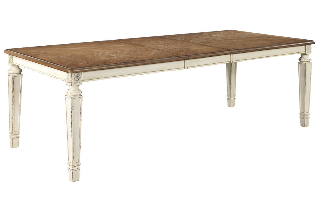 Realyn Chipped White Dining Extension Table - D743-45 - Bien Home Furniture & Electronics