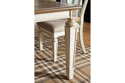 Realyn Chipped White Dining Extension Table - D743-45 - Bien Home Furniture &amp; Electronics