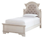 Realyn Chipped White Twin Panel Rails - B743-83 - Bien Home Furniture &amp; Electronics