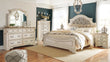 Realyn Chipped White Upholstered Panel Bedroom Set - SET | B743-54 | B743-57 | B743-96 | B743-31 | B743-36 - Bien Home Furniture & Electronics