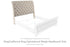 Realyn Two-tone King/California King Upholstered Sleigh Headboard - B743-78 - Bien Home Furniture & Electronics