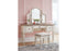 Realyn Two-tone Vanity and Mirror with Stool - B743-22 - Bien Home Furniture & Electronics
