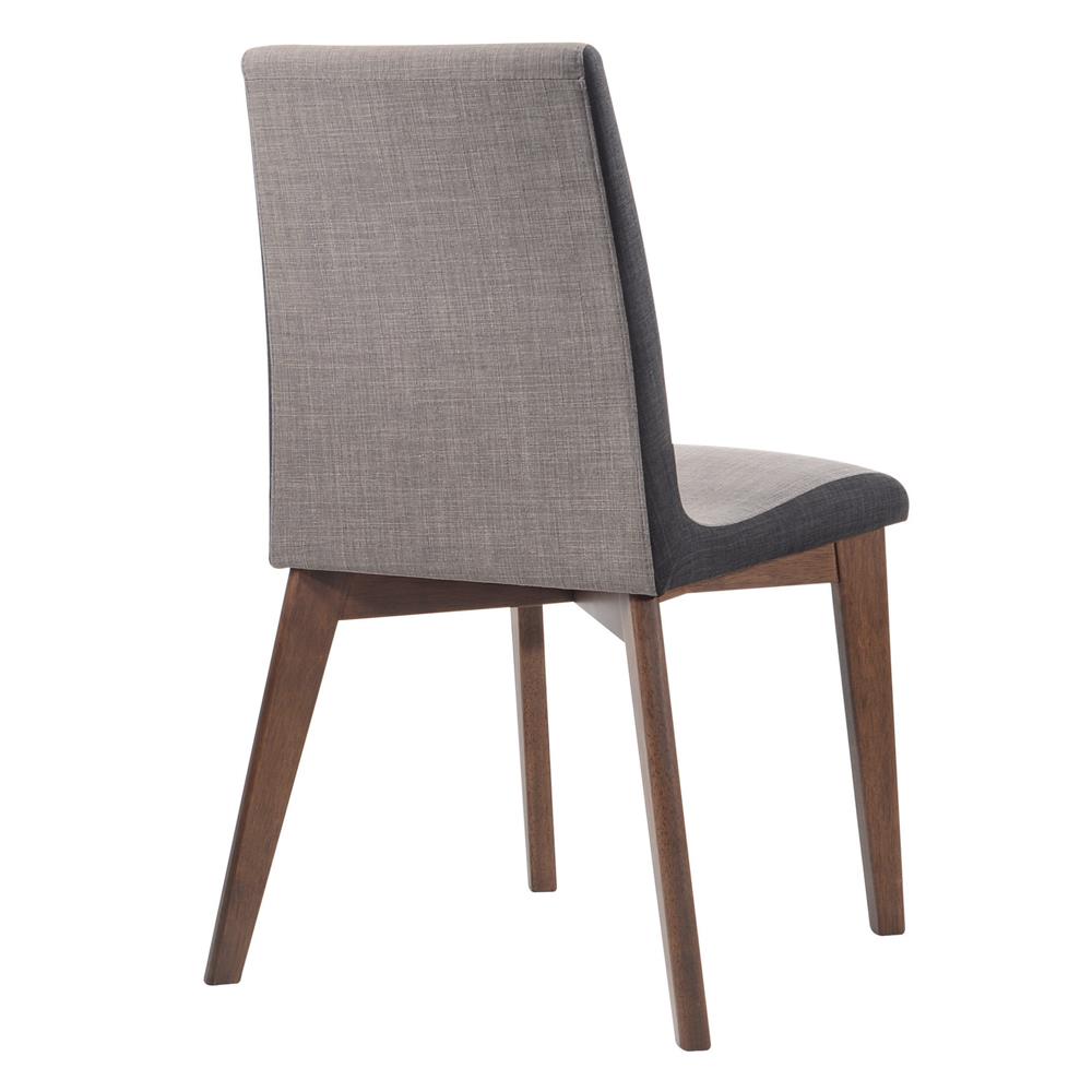 Redbridge Gray/Natural Walnut Upholstered Side Chairs, Set of 2 - 106592 - Bien Home Furniture &amp; Electronics