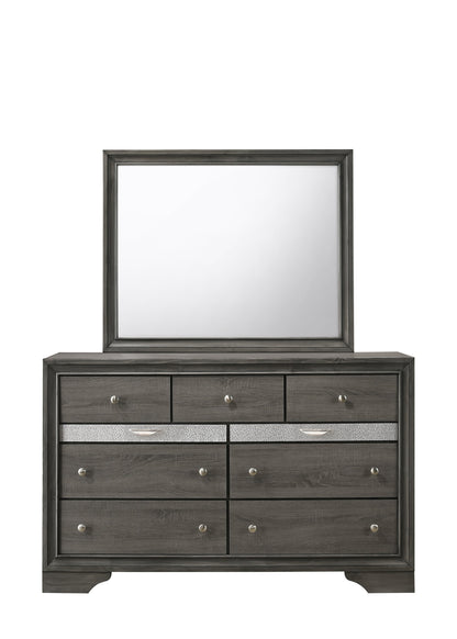 Regata Gray/Silver Bedroom Mirror (Mirror Only) - B4650-11 - Bien Home Furniture &amp; Electronics