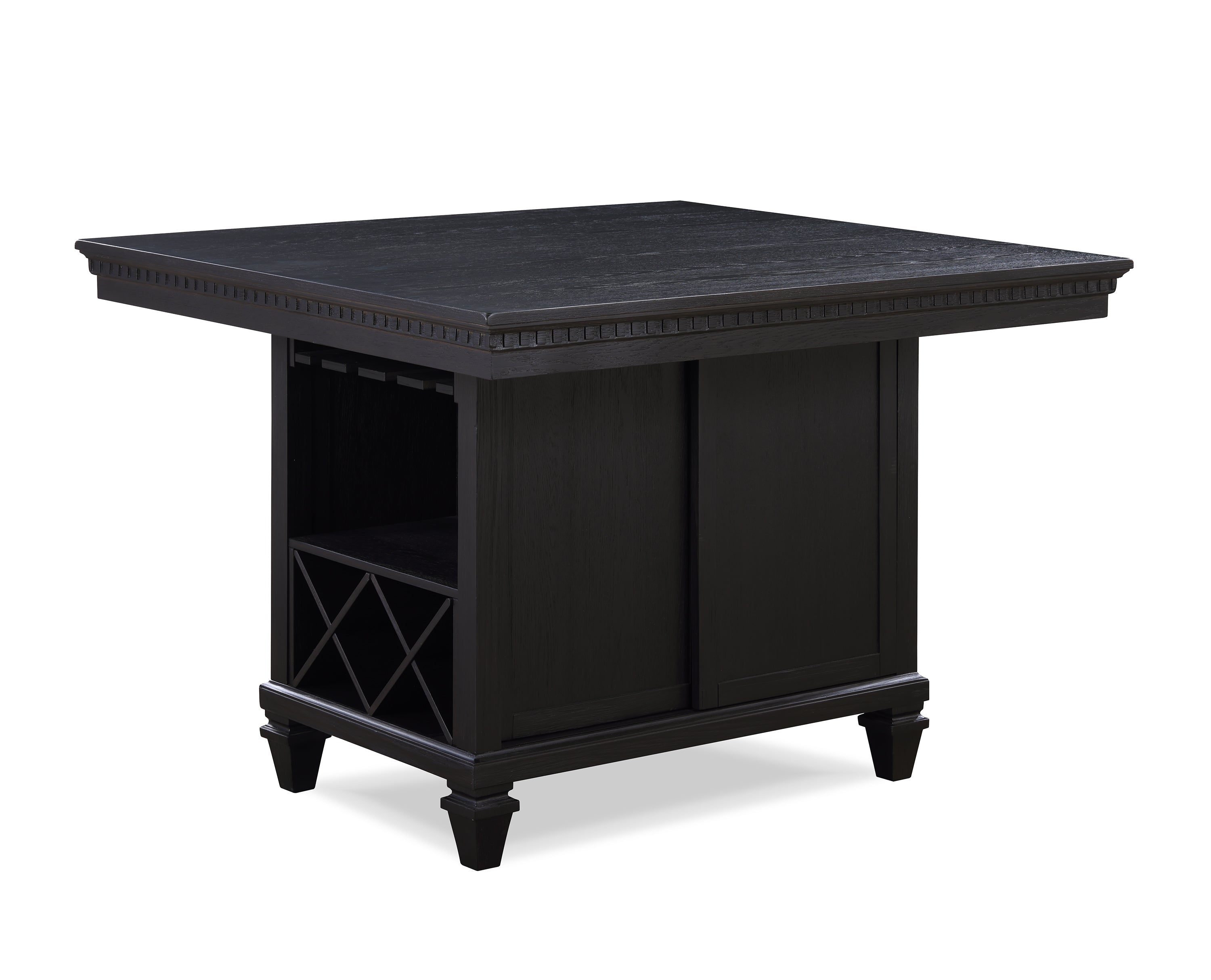Regent Charcoal Black Counter Height Dining Set - SET | 2772CLT-4854-BS | 2772CLT-4854-TP | 2772CL-S-24(2) - Bien Home Furniture &amp; Electronics