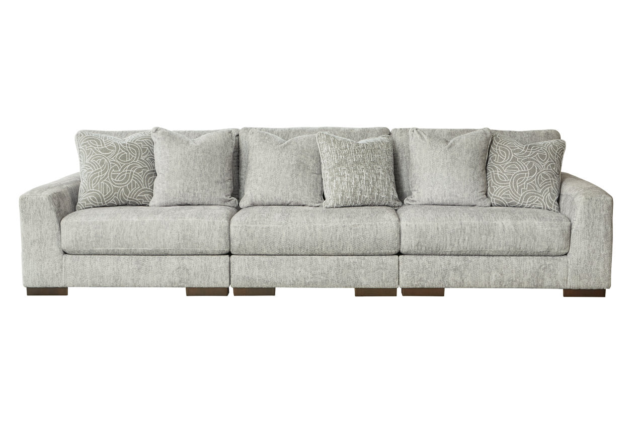 Regent Park Pewter 3-Piece Sofa - SET | 1440446 | 1440464 | 1440465 - Bien Home Furniture &amp; Electronics