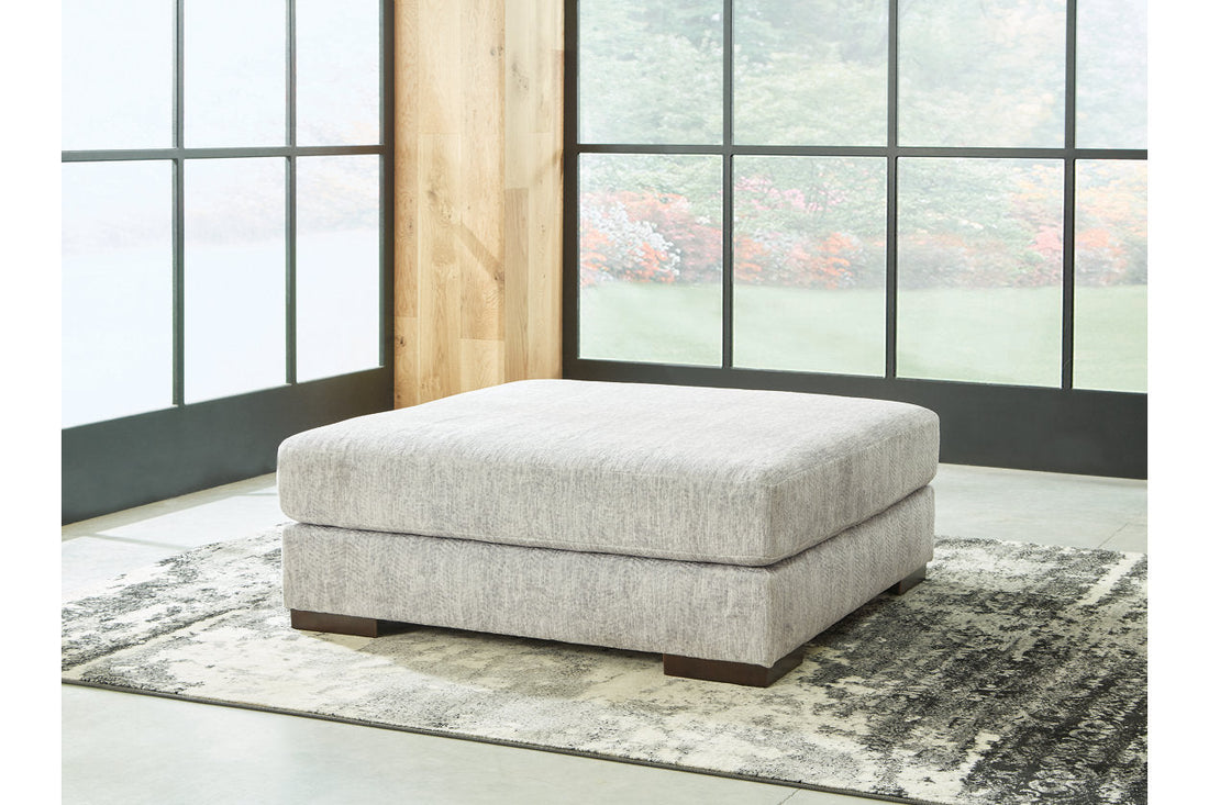 Regent Park Pewter Oversized Accent Ottoman - 1440408 - Bien Home Furniture & Electronics