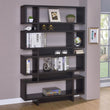 Reid Cappuccino 4-Tier Open Back Bookcase - 800307 - Bien Home Furniture & Electronics