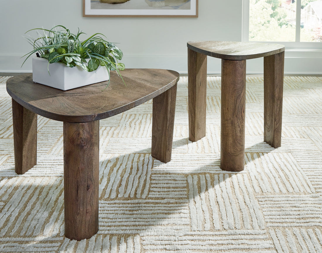 Reidport Grayish Brown Accent Coffee Table (Set of 2) - A4000604 - Bien Home Furniture & Electronics