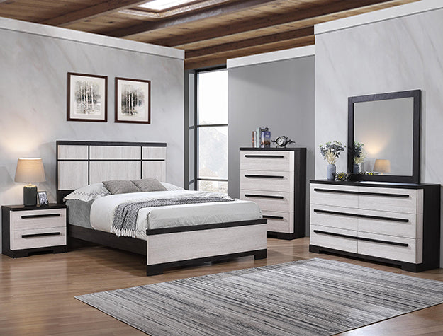 Remington Dresser Black/White - B8162-1 - Bien Home Furniture &amp; Electronics