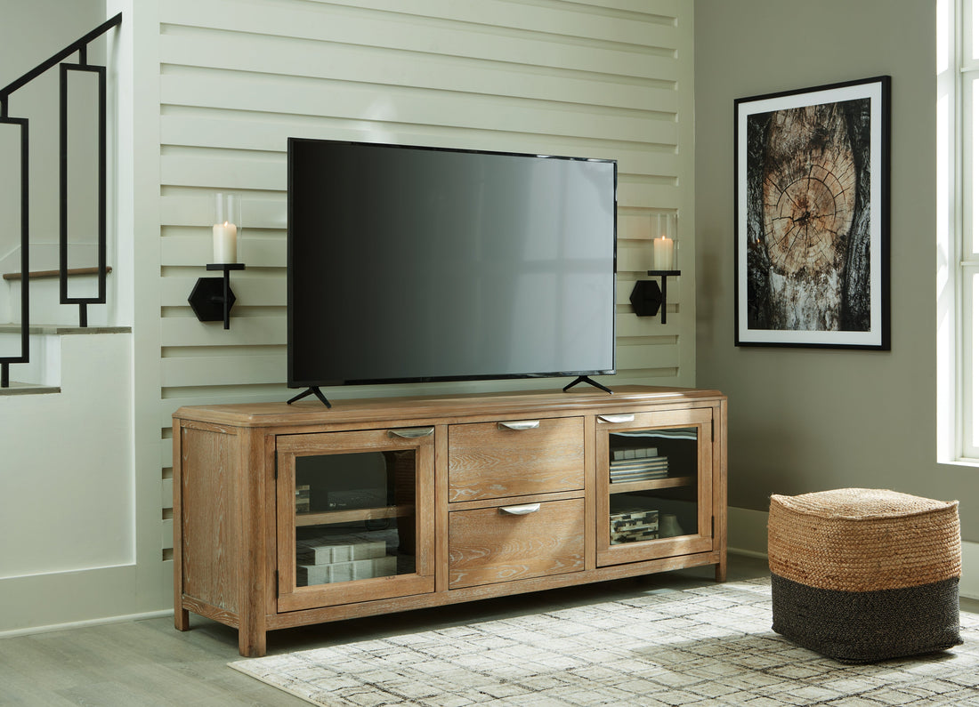 Rencott Light Brown 80&quot; TV Stand - W781-68 - Bien Home Furniture &amp; Electronics