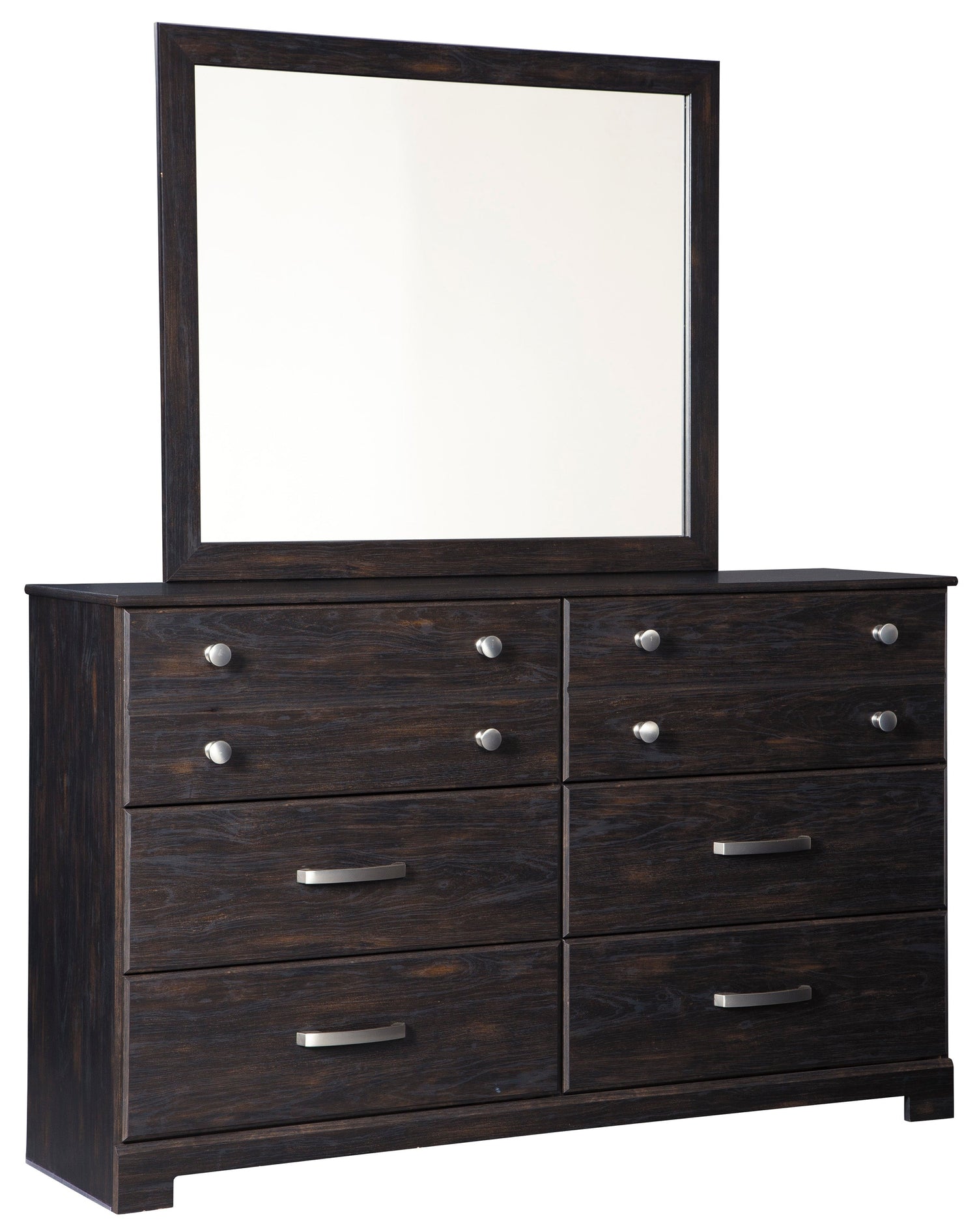 Reylow Dark Brown Bedroom Mirror (Mirror Only) - B555-36 - Bien Home Furniture &amp; Electronics