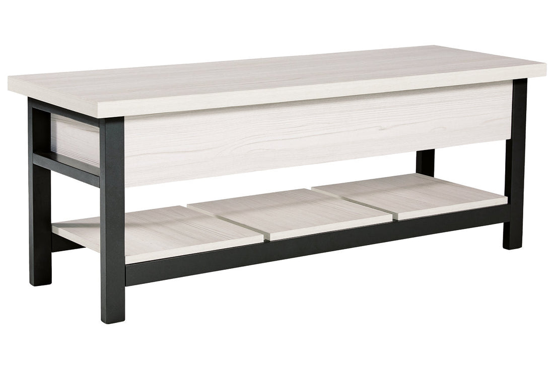 Rhyson White Storage Bench - A3000312 - Bien Home Furniture &amp; Electronics