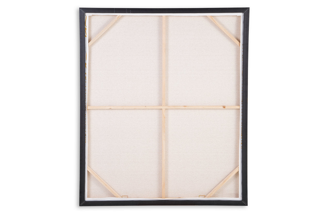 Richburgh White/Gold Finish Wall Art - A8000362 - Bien Home Furniture &amp; Electronics