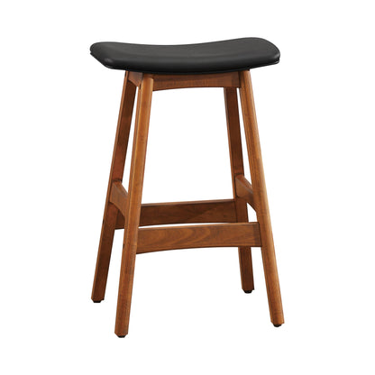 Ride Matt Black Counter Height Stool, Set of 2 - 1188BK-24 - Bien Home Furniture &amp; Electronics