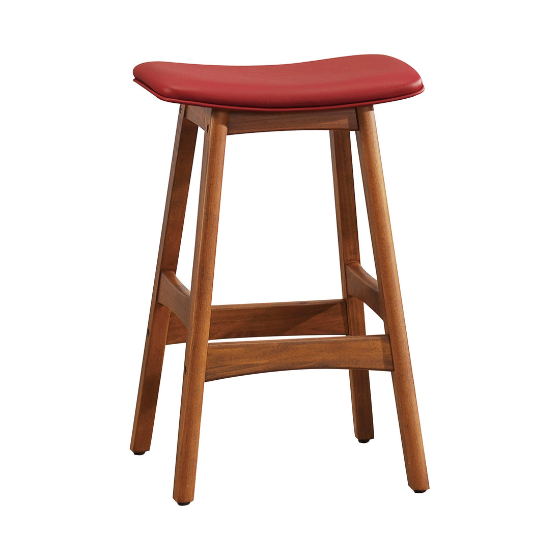 Ride Matt Red Counter Height Stool, Set of 2 - 1188RD-24 - Bien Home Furniture &amp; Electronics