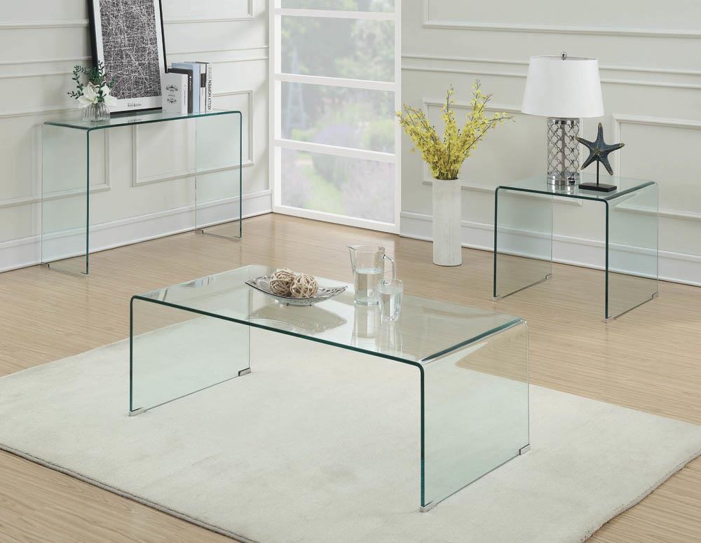 Ripley Clear Rectangular Coffee Table - 705328 - Bien Home Furniture &amp; Electronics