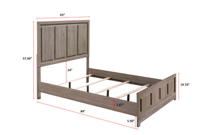 River Brown Queen Panel Bed - SET | B3150-Q-HBFB | B3150-KQ-RAIL | - Bien Home Furniture &amp; Electronics