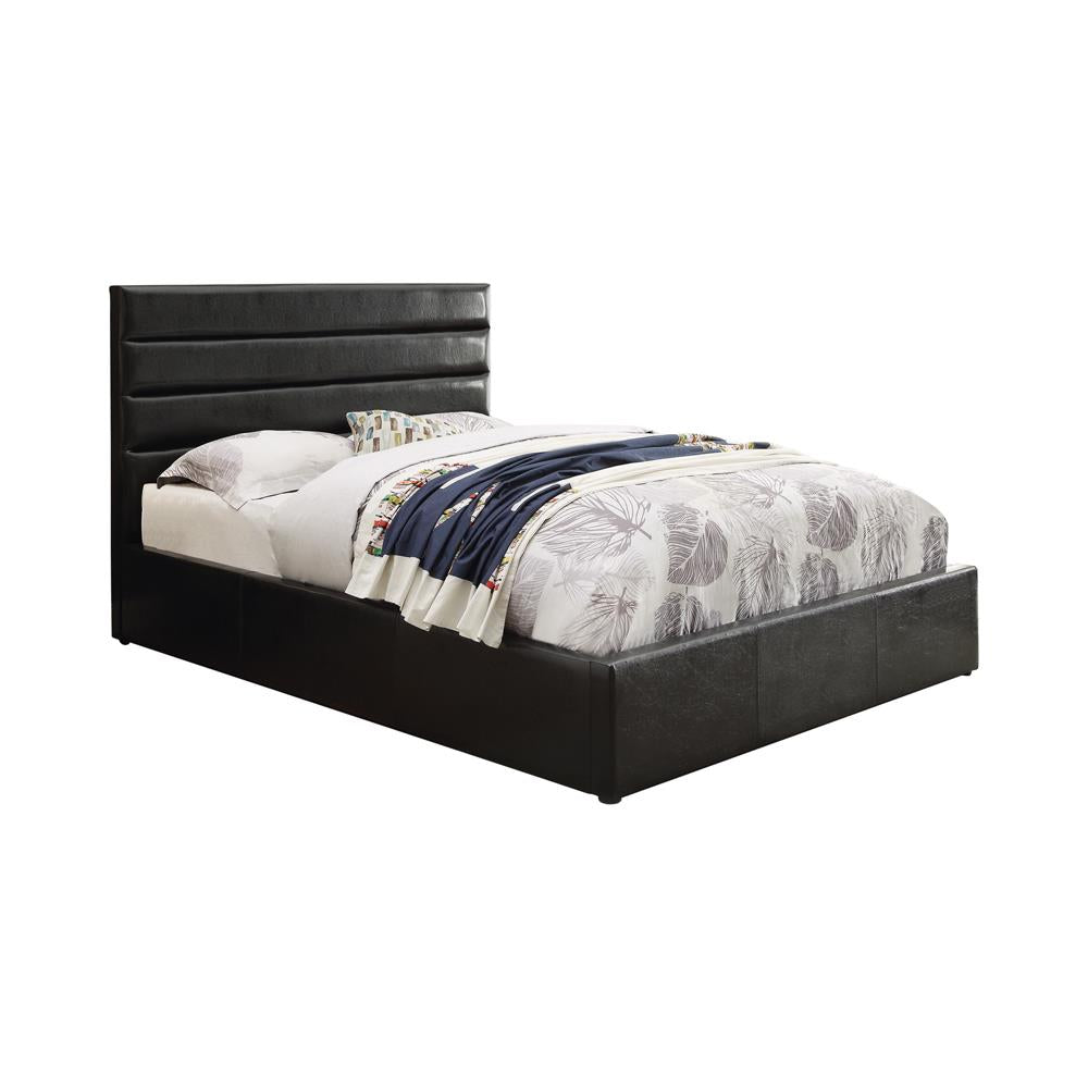 Riverbend Full Upholstered Storage Bed Black - 300469F - Bien Home Furniture &amp; Electronics